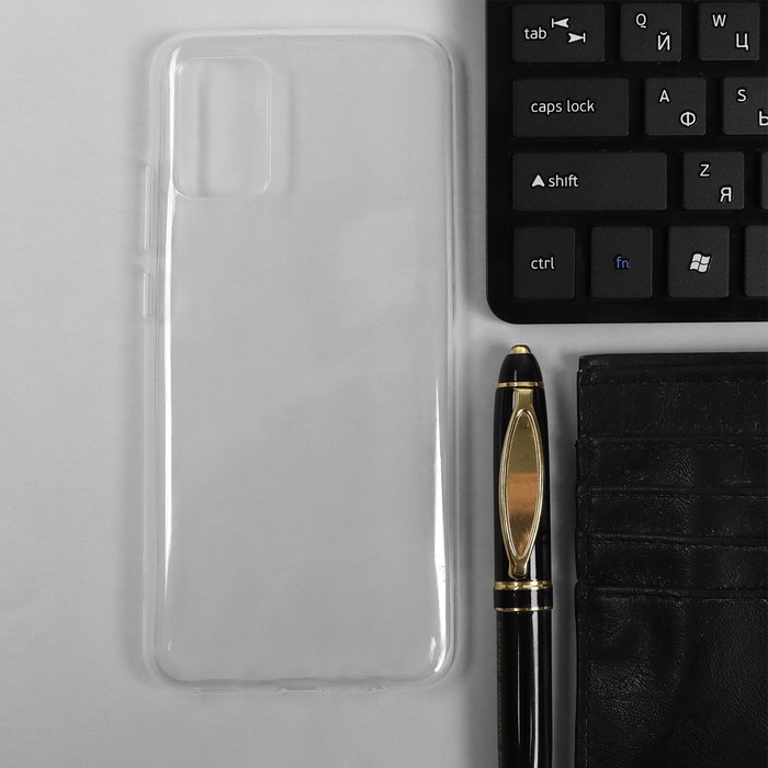 Чехол PERO, для телефона Samsung A02S, силиконовый, прозрачный - Фото 1