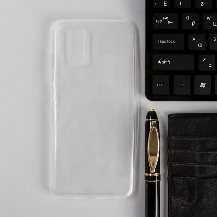 Чехол PERO, для телефона Samsung A03S, силиконовый, прозрачный - Фото 1