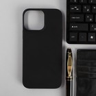 Чехол PERO, для телефона Apple iPhone 13 Pro Max, сииликоновый, черный - фото 2433874