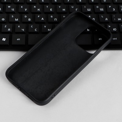 Чехол PERO, для телефона Apple iPhone 13 Pro, силиконовый, черный