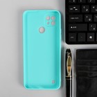 Чехол PERO, для телефона Realme C21, силиконовый, бирюзовый 9568402 - фото 14173839