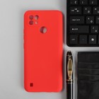 Чехол PERO, для телефона Realme C21, силиконовый, красный - фото 2857126