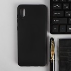 Чехол PERO, для телефона Samsung A02, силиконовый, черный - фото 319386798