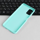 Чехол PERO для телефона Samsung A03S, силиконовый, бирюзовый - Фото 3