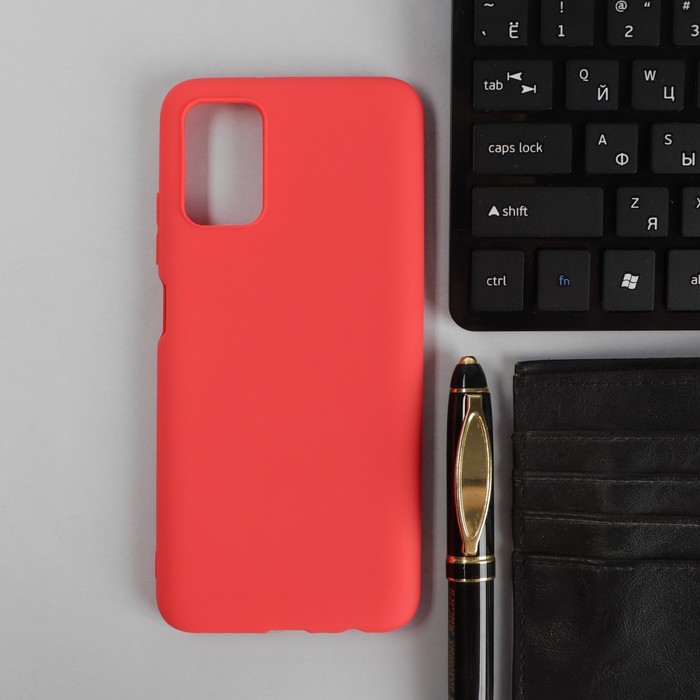 Чехол PERO, для телефона Samsung A03S, силиконовый, красный - Фото 1
