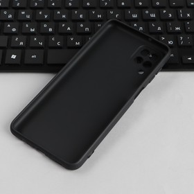 Чехол PERO, для телефона Samsung A12, силиконовый, черный
