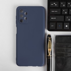 Чехол PERO, для телефона Samsung A13, силиконовый, синий