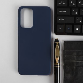Чехол PERO, для телефона Samsung A33, силиконовый, синий