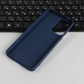 Чехол PERO, для телефона Samsung A33, силиконовый, синий