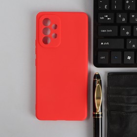 Чехол PERO, для телефона Samsung A53, силиконовый, красный
