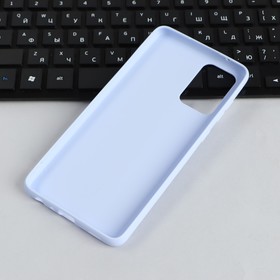 Чехол PERO, для телефона Samsung A72, силиконовый, голубой