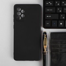 Чехол PERO, для телефона Samsung A72, силиконовый, черный