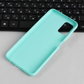 Чехол PERO, для телефона Samsung M52, силиконовый, бирюзовый
