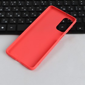Чехол PERO, для телефона Samsung M52, силиконовый, красный