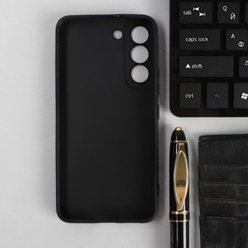 

Чехол PERO, для телефона Samsung S22, силиконовый, черный
