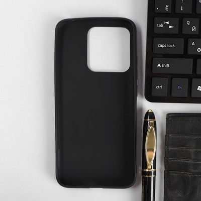 Чехол PERO, для телефона Xiaomi Redmi 10A, силиконовый, черный