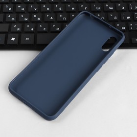 Чехол PERO, для телефона Xiaomi Redmi 9A, силиконовый, синий
