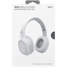 Наушники PERO BH04, беспроводные, BT 5.0, полноразмерные, микрофон, 400 мАч, до 20 часов, белые - Фото 6