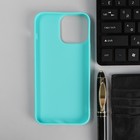 Чехол PERO, для телефона Apple iPhone 13 Pro Max, сииликоновый, бирюзовый - фото 51475041 Чехол PERO, для телефона Apple iPhone 13 Pro Max, сииликоновый, бирюзовый - фото 51475041