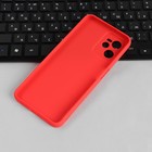 Чехол PERO, для телефона Realme C35, силиконовый, красный - Фото 3