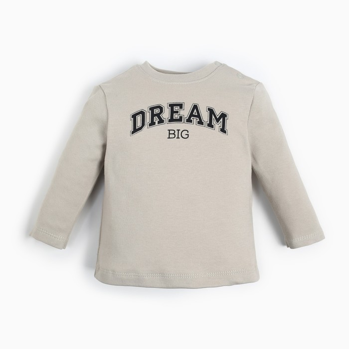 Лонгслив Крошка Я Street style, рост 86-92 см, бежевый - Фото 1