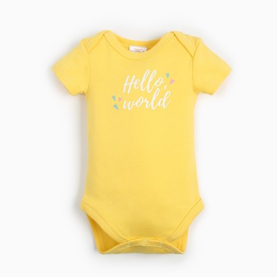 Боди Крошка Я Flower, рост 80-86 см, жёлтое