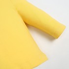 Футболка с длинным рукавом Крошка Я Flower, рост 80-86 см, жёлтая - Фото 3