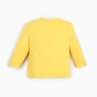 Футболка с длинным рукавом Крошка Я Flower, рост 80-86 см, жёлтая - Фото 4