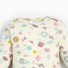 Боди с длинным рукавом Крошка Я Flower, рост 86-92 см, цвет бежевый - фото 22139468