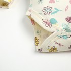 Боди с длинным рукавом Крошка Я Flower, рост 86-92 см, цвет бежевый - фото 22139471