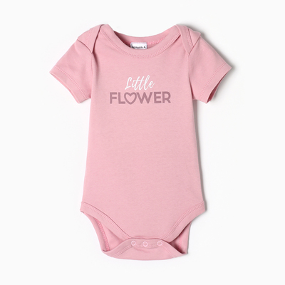 Боди Крошка Я Flower, рост 62-68 см, розовое