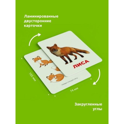 Головоломка «Развивающие карточки. Лесные животные»