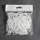 Крючок для штор, ролик с замком разобранный, 2,5 ? 1,3 см, цвет белый, цена за 1 штуку (комплект 100 шт) - фото 24290564