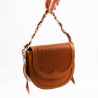 Цепочка с платком для сумки, с карабинами, 9 × 14 мм, 40 см, цвет коричневый/золотой - Фото 6