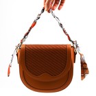 Цепочка с платком для сумки, с карабинами, 9 × 14 мм, 40 см, цвет красный/серебряный - Фото 5
