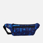 Поясная сумка на молнии, наружный карман, разъем для USB, цвет синий - фото 10744296