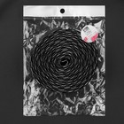 Резинка тканая, мягкая, 40 мм, 4.5 ± 1 м, цвет чёрный/белый - Фото 4