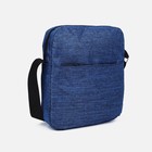 Набор рюкзак мужской на молнии с USB, наружный карман, косметичка, сумка, цвет синий - Фото 11