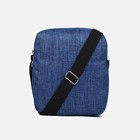 Набор рюкзак мужской на молнии с USB, наружный карман, косметичка, сумка, цвет синий - фото 6874150