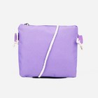 Рюкзак школьный на молнии, наружный карман, набор шопер, сумка, цвет сиреневый - фото 10818574