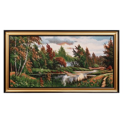 Гобеленовая картина "Осень в лесу" 46х87 см