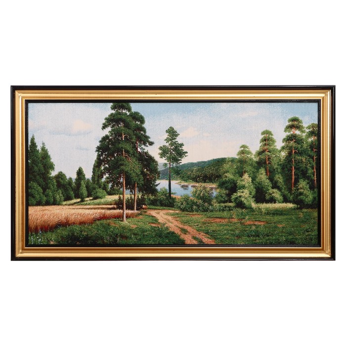 Гобеленовая картина "Дорога в полях" 46х87 см