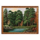 Гобеленовая картина "Бирюзовое озеро в лесу" 64х84 см - фото 10401350