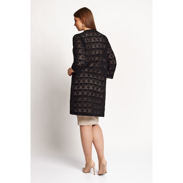 Кардиган женский, размер 56, цвет чёрный 62048