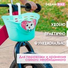 Корзинка детская Dream Bike «Мяу!», цвет бирюзовый - Фото 3