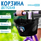 Корзинка детская "Веселый друг" Dream Bike, цвет черный - фото 321193057