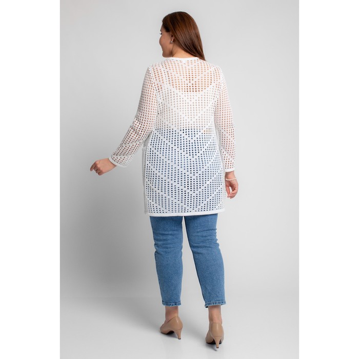 Кардиган женский, размер 60, цвет белый 62049