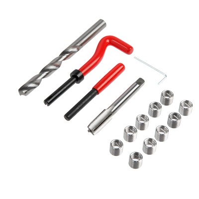 Набор для восстановления резьбы ТУНДРА, М12×1.75, 15 предметов