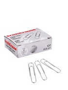 Скрепки канцелярские ErichKrause, 33 мм, 100 шт., оцинкованные, картонная упаковка 1013888