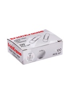 Скрепки канцелярские ErichKrause, 33 мм, 100 шт., оцинкованные, картонная упаковка 1013888